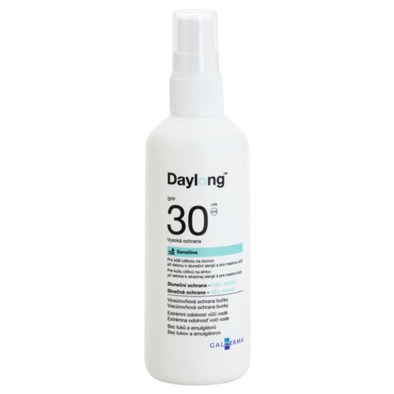 Daylong Sensitive gel protetor em spray para pele sensível a oleosa SPF 30 150 ml