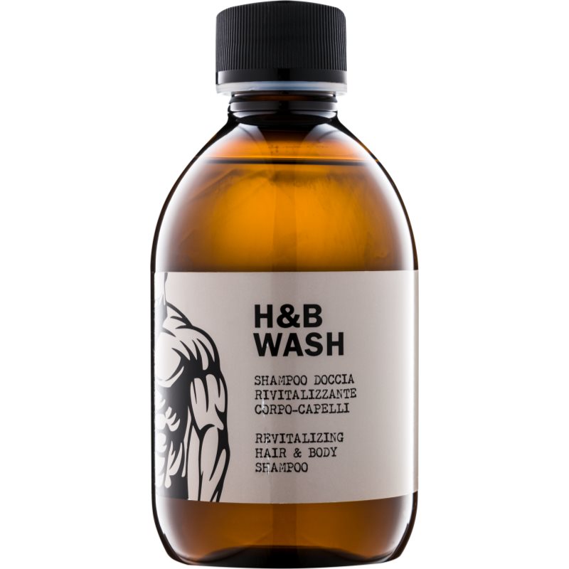 Dear Beard Shampoo H & B Wash champú y gel de ducha 2 en 1 sin sulfatos ni parabenos 250 ml
