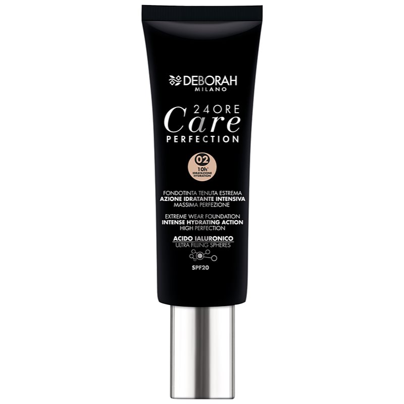 

Deborah Milano 24Ore Care Perfection стійкий тональний крем SPF 20 відтінок 02 Beige
