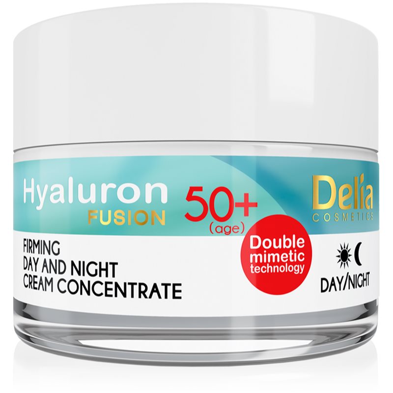 Delia Cosmetics Hyaluron Fusion 50+ festigende Anti-Faltencreme 50 ml