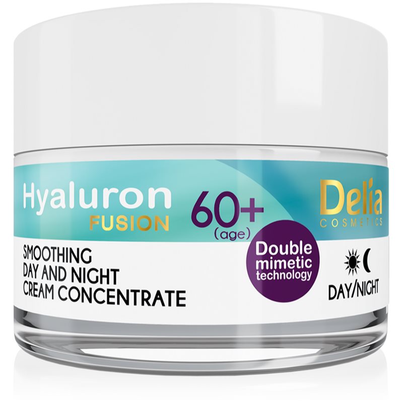 Delia Cosmetics Hyaluron Fusion 60+ crema antiarrugas para renovar la densidad de la piel 50 ml