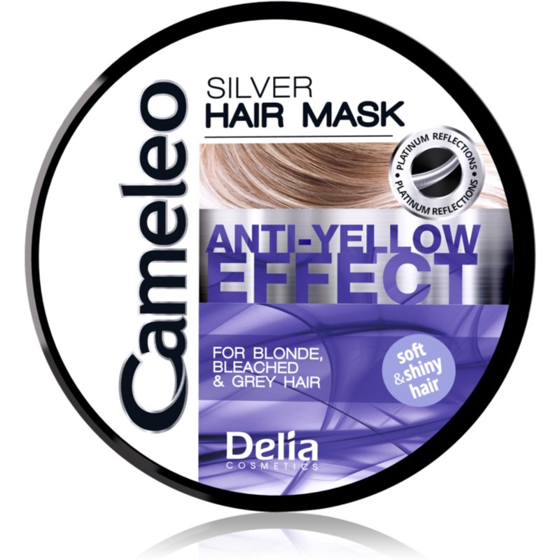 Delia Cosmetics Cameleo Silver máscara para cabelo neutraliza tons amarelados 200 ml