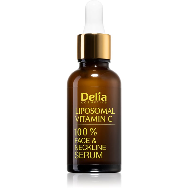 Delia Cosmetics Vitamine C sérum iluminador com vitamina C para rosto e decote