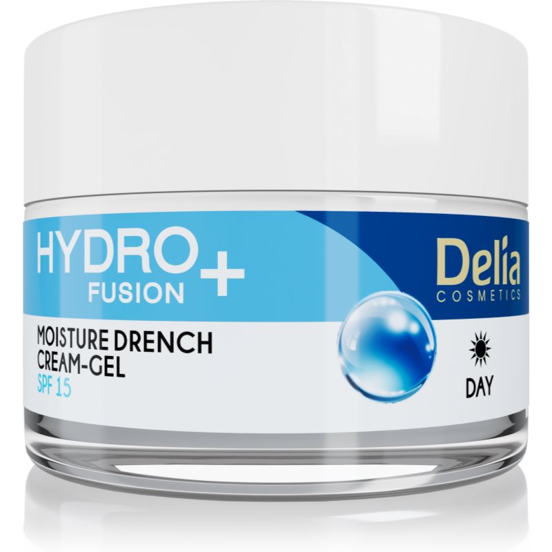 Delia Cosmetics Hydro Fusion + crema hidratante ligera 50 ml