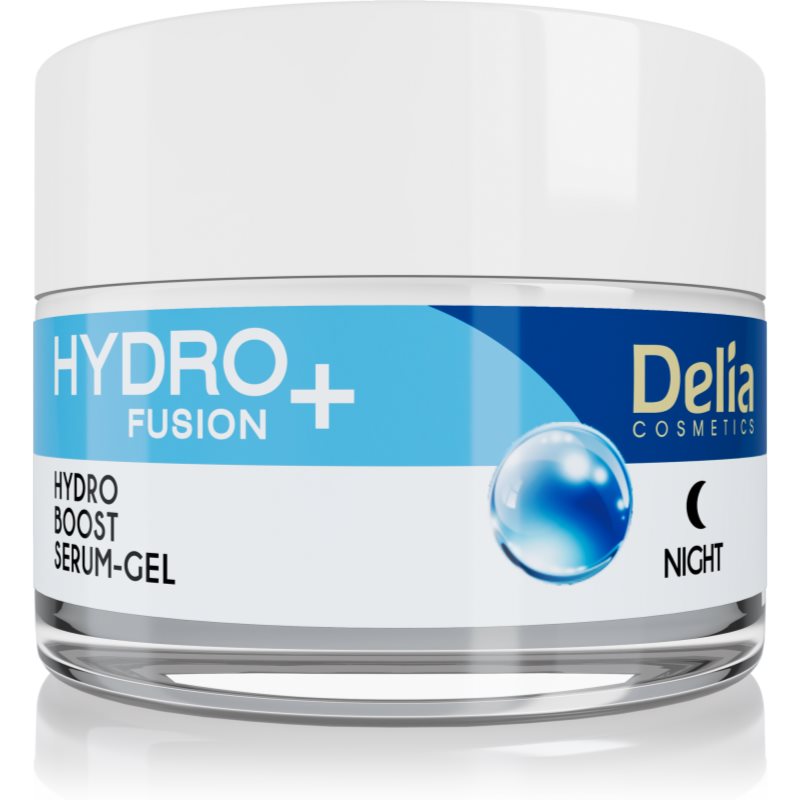 Delia Cosmetics Hydro Fusion + crema de noche hidratante 50 ml