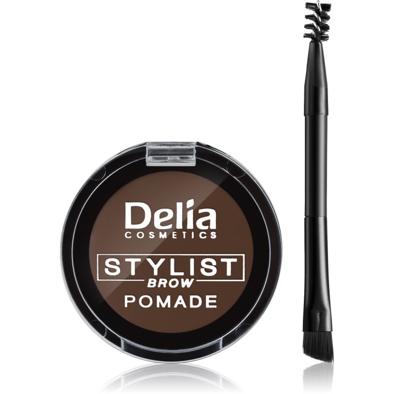 Delia Cosmetics Eyebrow Expert помада за вежди цвят Dark Brown