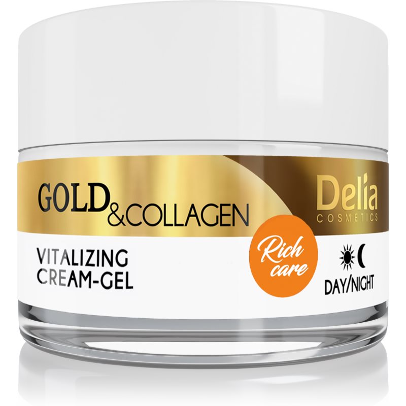 Delia Cosmetics Gold & Collagen Rich Care krema za vitalizacijo kože za obraz 50 ml