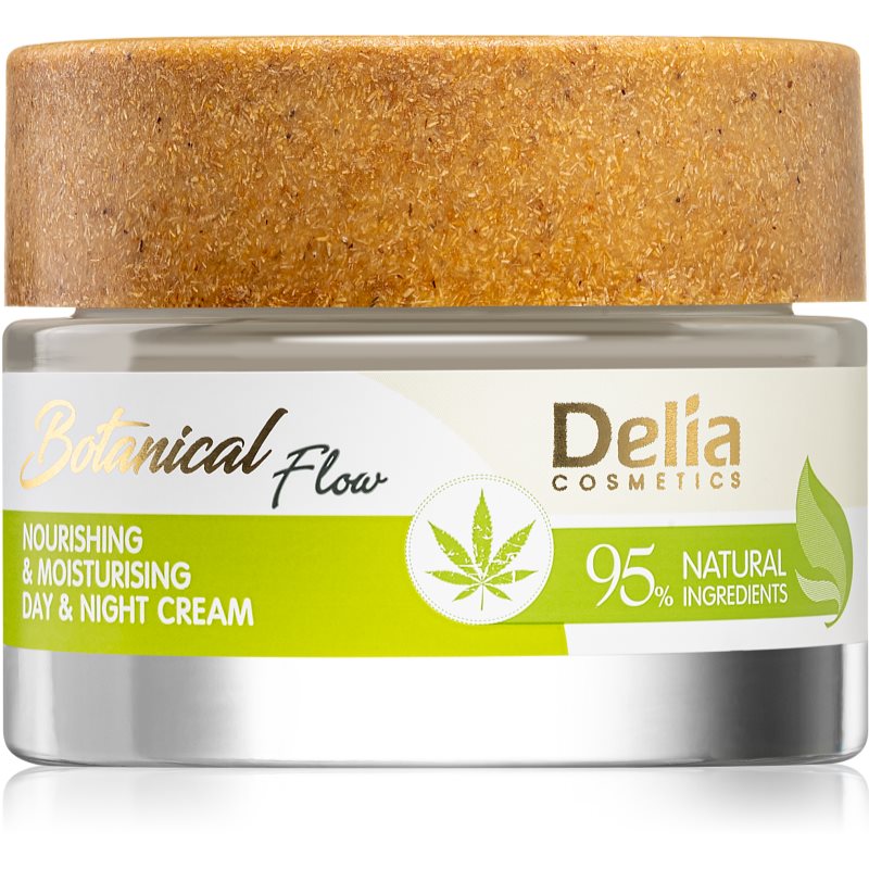 Delia Cosmetics Botanical Flow Hemp Oil nährende Feuchtigkeit spendende Creme 50 ml