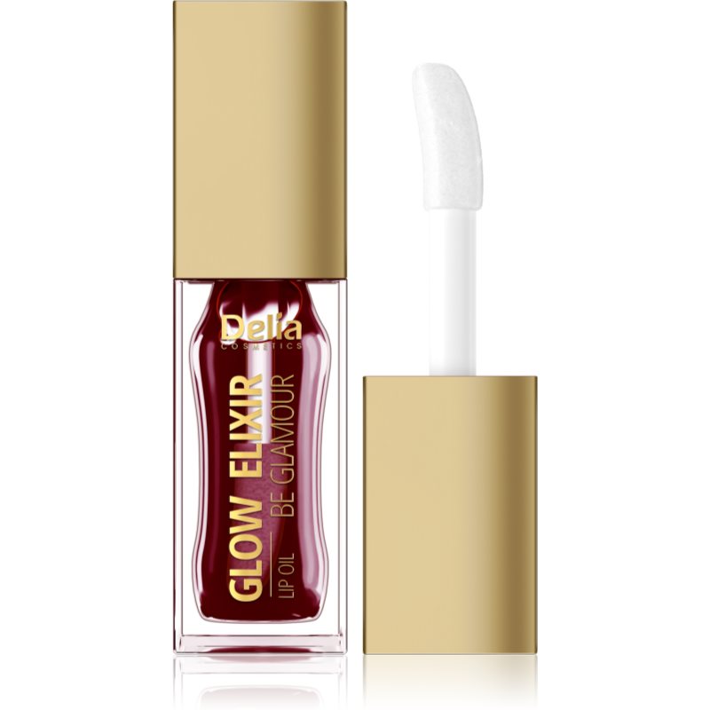 Delia Cosmetics Glow Elixir Be Glamour óleo nutritivo  para lábios tom Sensual 8 ml