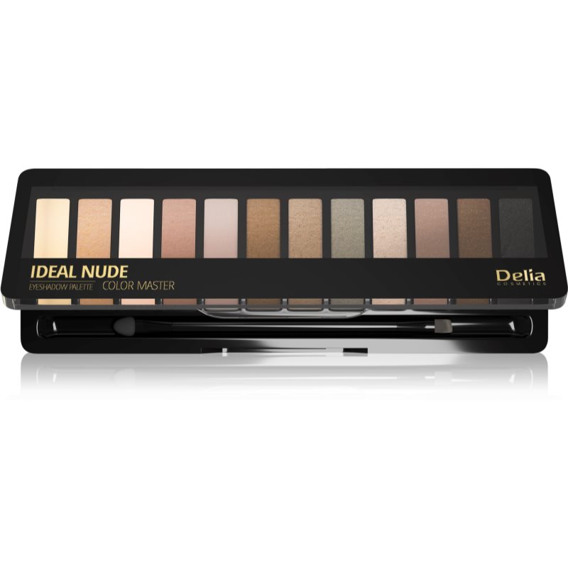 Delia Cosmetics Ideal Nude Color Master палитра сенки за очи цвят 02 18 гр.
