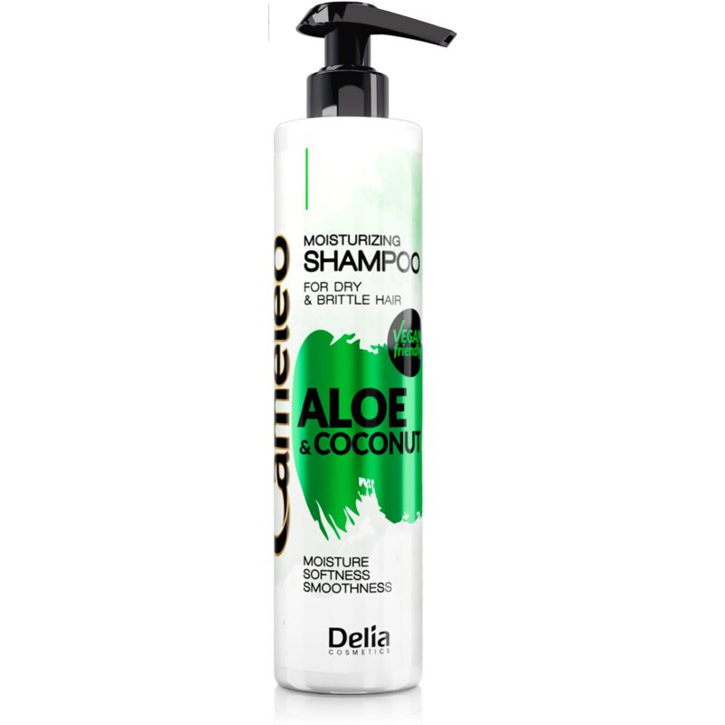 Delia Cosmetics Cameleo Aloe & Coconut champô hidratante  para o cabelo seco e frágil 250 ml