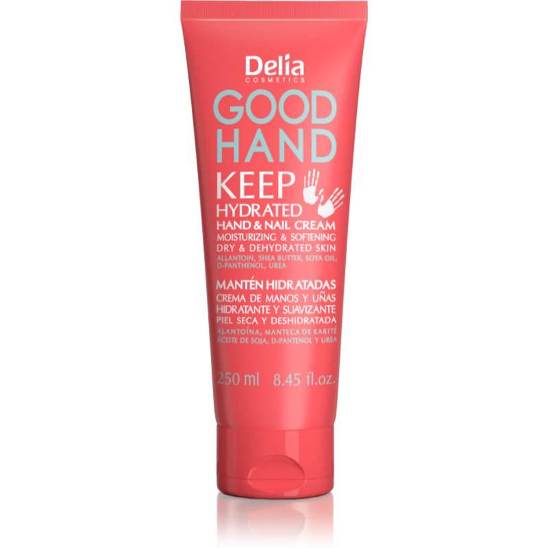 Delia Cosmetics Good Hand Keep Hydrated feuchtikeitsspendende und weichmachende Creme für Hände und Fingernägel 250 ml