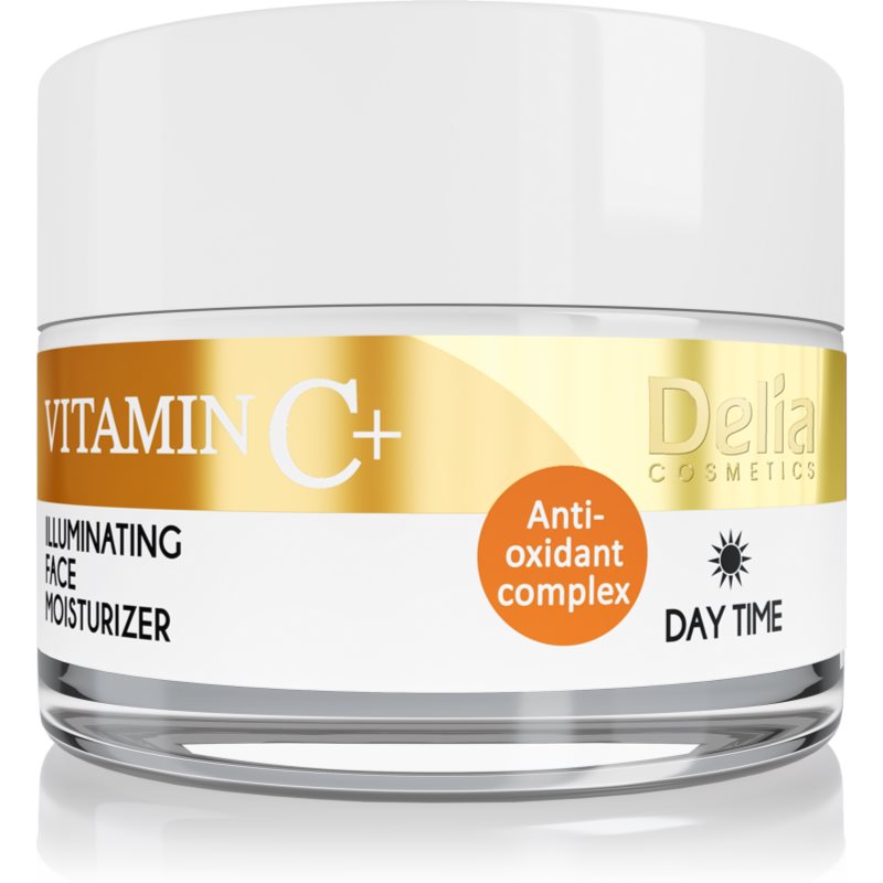 Delia Cosmetics Vitamine C + creme de dia iluminador com efeito hidratante 50 ml