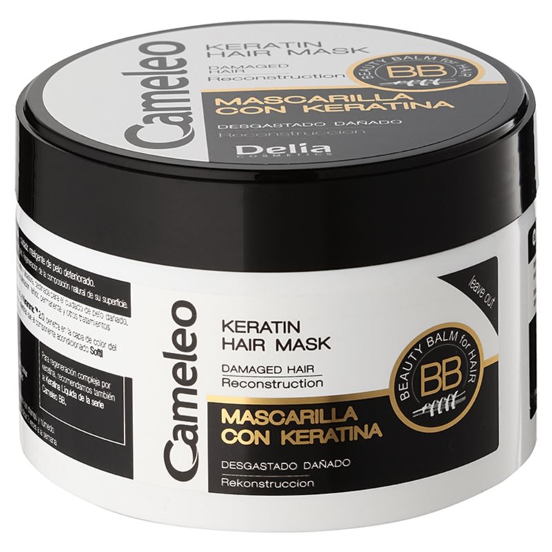 Delia Cosmetics Cameleo BB máscara de queratina para cabelo danificado 200 ml