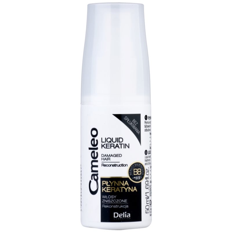 Delia Cosmetics Cameleo BB keratina líquida em spray para cabelo danificado 50 ml
