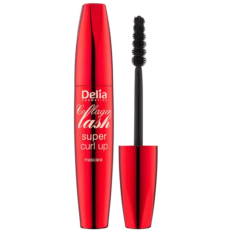 Delia Cosmetics Collagen Lash tusz wydłużający i podkręcający rzęsy odcień Black 12 ml