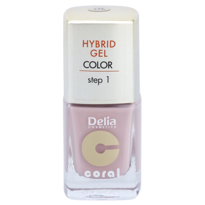 Delia Cosmetics Coral Nail Enamel Hybrid Gel esmalte de uñas en gel tono 04  11 ml
