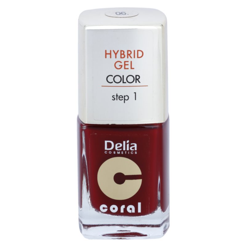 Delia Cosmetics Coral Nail Enamel Hybrid Gel verniz de gel para unhas tom 06  11 ml