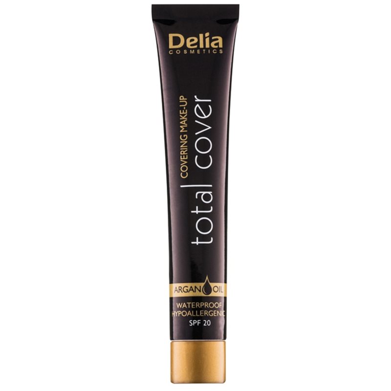Delia Cosmetics Total Cover maquillaje resistente al agua SPF 20 tono 52 Ivory 25 g