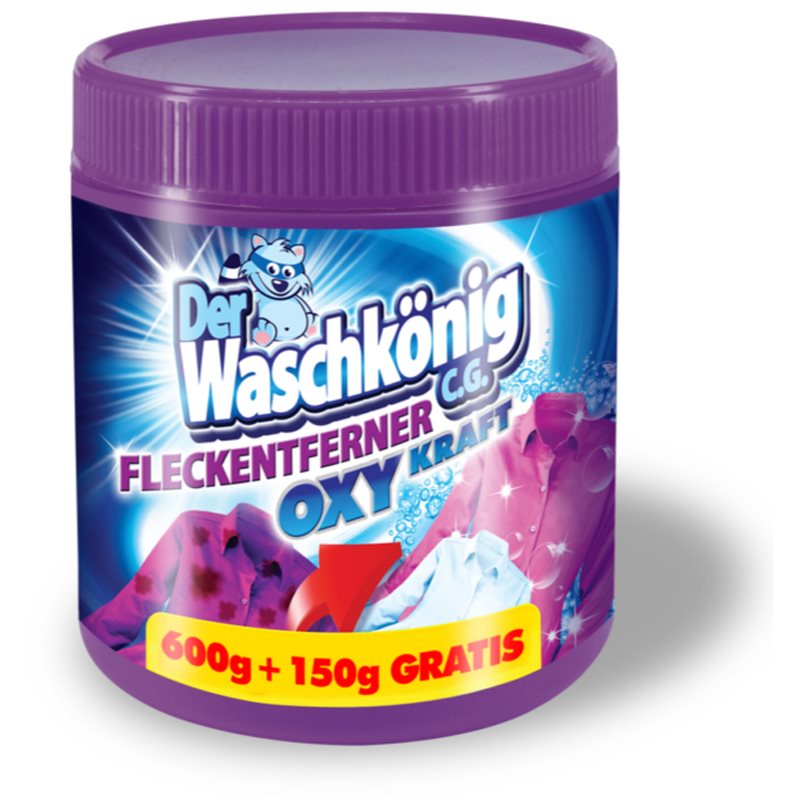 Der Waschkönig Oxy Color препарат за отстраняване на петна 750 гр.