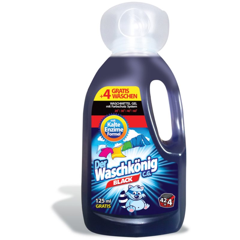 Der Waschkönig Black detergente para roupa líquido 1625 ml