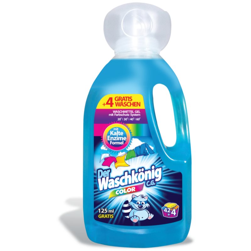 Der Waschkönig Color detergente para roupa líquido 1625 ml