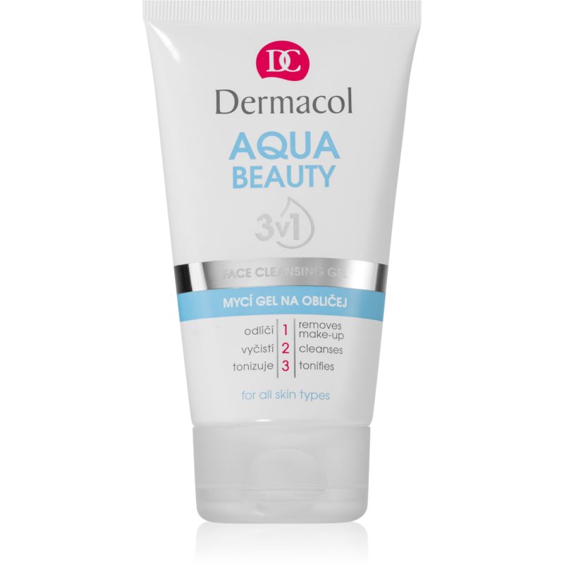 Dermacol Aqua Beauty gel limpiador para rostro 3 en 1 150 ml