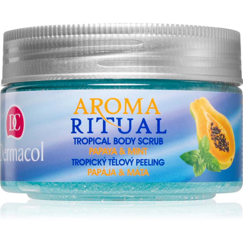 Dermacol Aroma Ritual Papaya & Mint gel de ducha exfoliante 200 g
