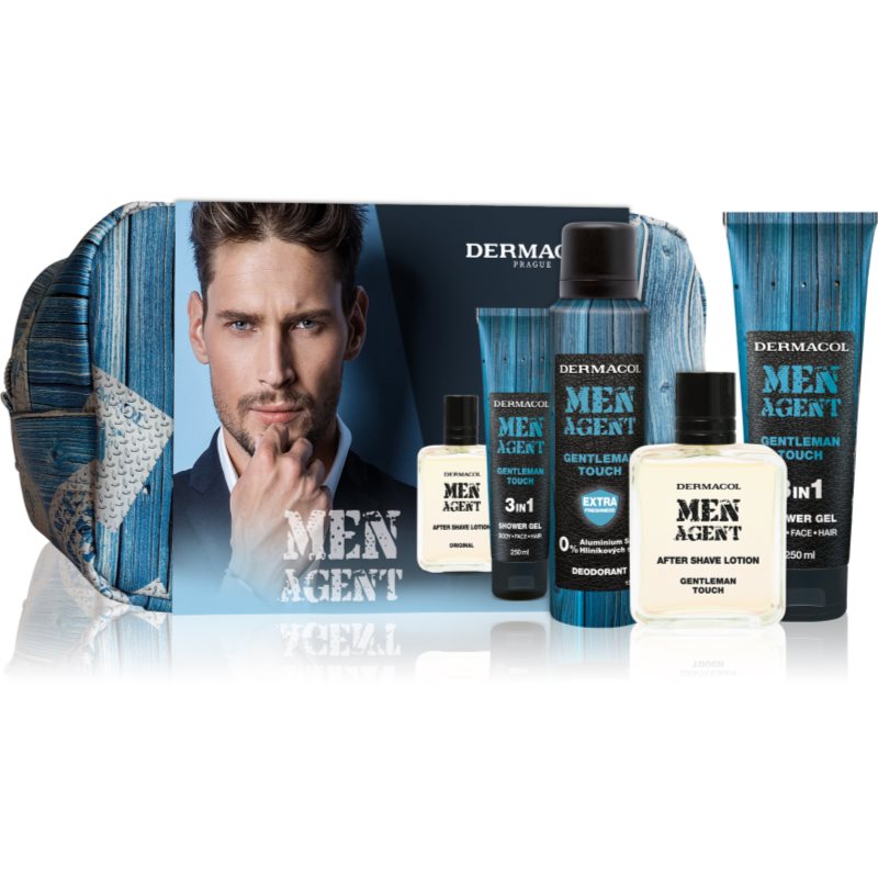 Dermacol Men Agent Gentleman Touch подаръчен комплект за лице, тяло и коса