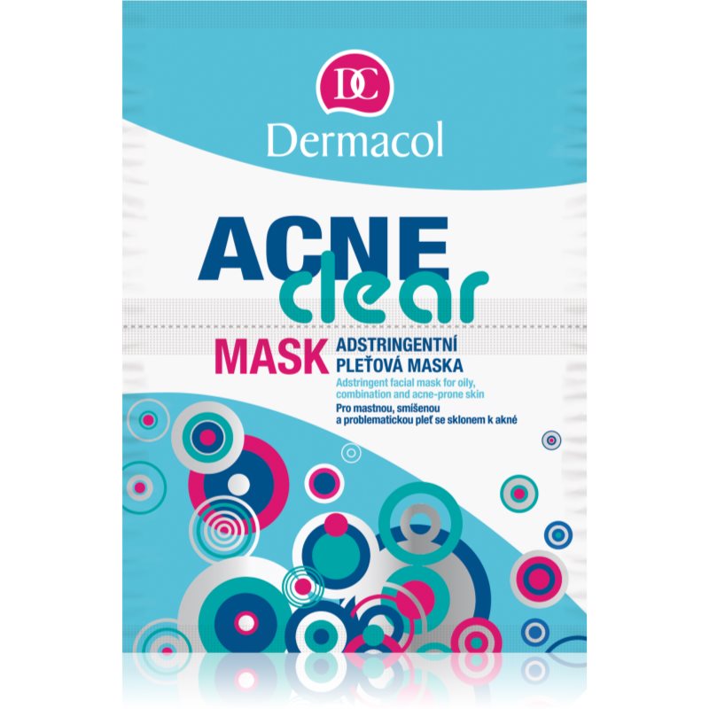Dermacol Acneclear pleťová maska pro problematickou pleť, akné 2x8 g