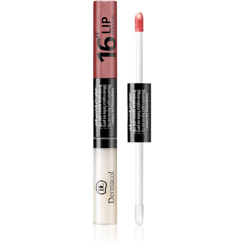 Dermacol 16H Lip Colour дълготране двуфазен цвят и гланц за устни цвят 05  4,8 гр.
