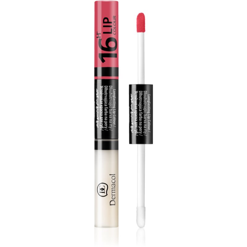 Dermacol 16H Lip Colour batom e gloss de longa duração bifásico tom 16 4,8 g
