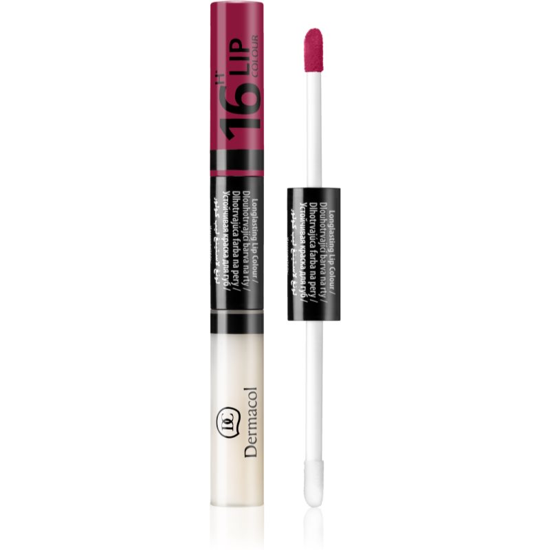 Dermacol 16H Lip Colour batom e gloss de longa duração bifásico tom 21 4,8 g