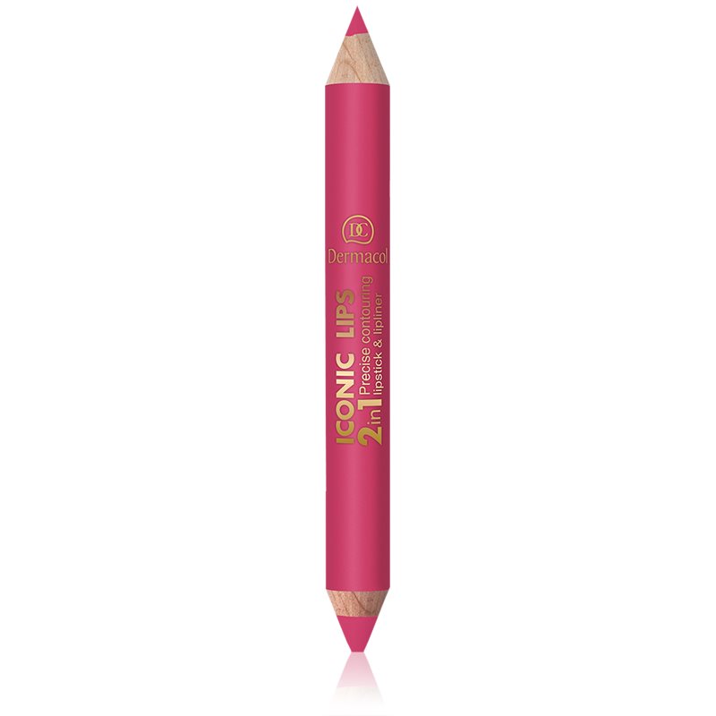 

Dermacol Iconic Lips помада та контурний олівець для губ 2 в 1 відтінок 03