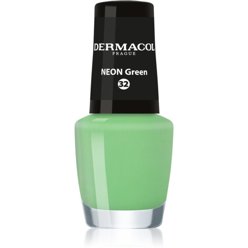 Dermacol Neon esmalte de uñas tono neón tono 32 Green 5 ml