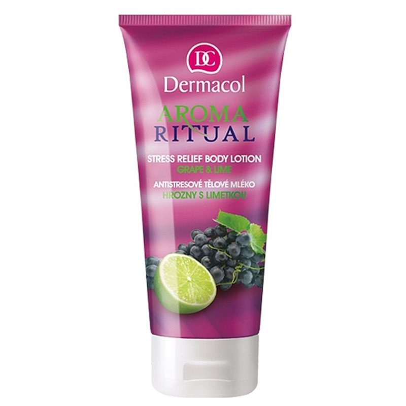 Dermacol Aroma Ritual Grape & Lime Bodymilch gegen Stress 200 ml