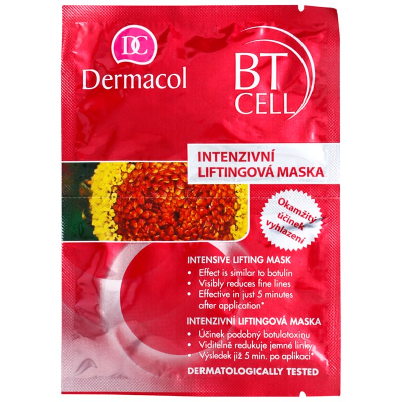 Dermacol BT Cell mascarilla intensiva con efecto lifting desechable 2x8 g
