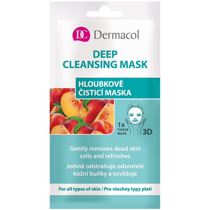 Dermacol Deep Cleasing Mask textilní 3D hloubkově čisticí maska 15 ml