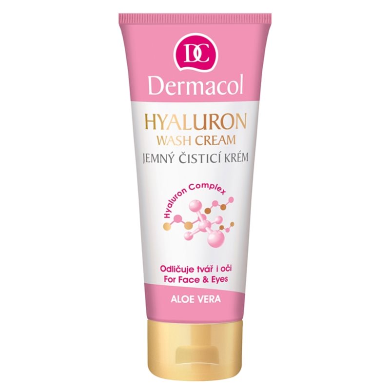 Dermacol Hyaluron crema limpiadora suave para rostro y ojos 100 ml