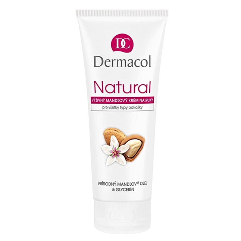 Dermacol Natural crema de manos nutritiva con aceite de almendras para manos y uñas 100 ml