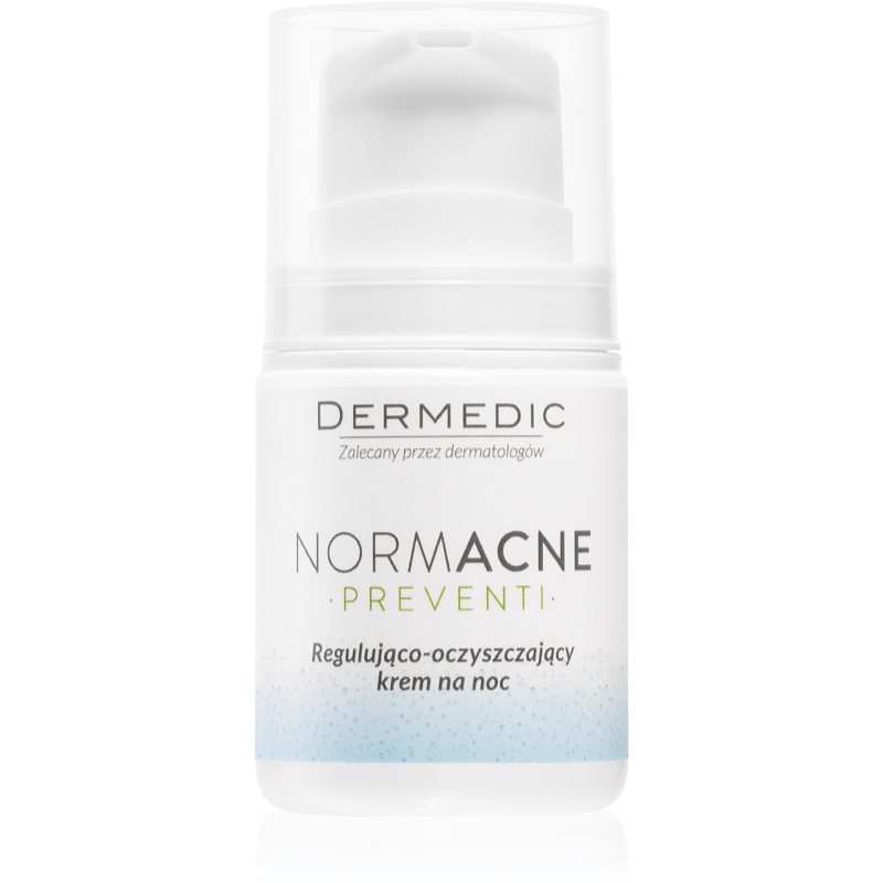 Dermedic Normacne Preventi creme facial de limpeza regulador para noite 55 g