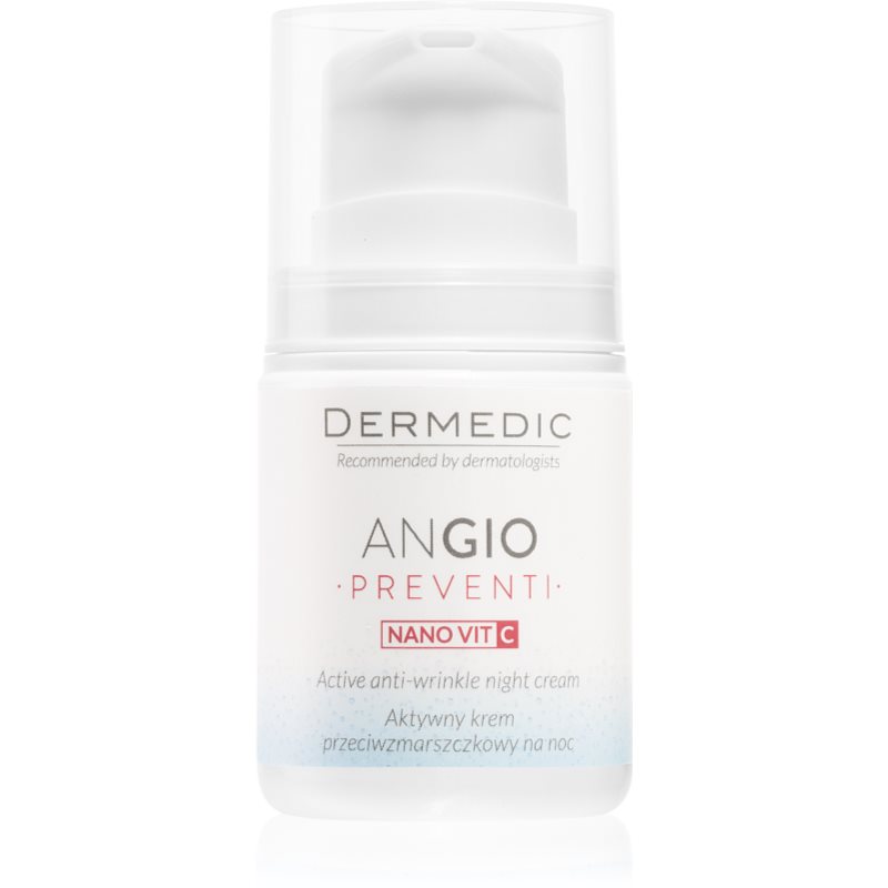 Dermedic Angio Preventi crema antiarrugas de noche 55 g