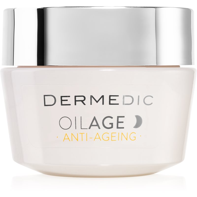 Dermedic Oilage Anti-Ageing регенериращ нощен крем за въстановяване плътността на кожата 50 гр.