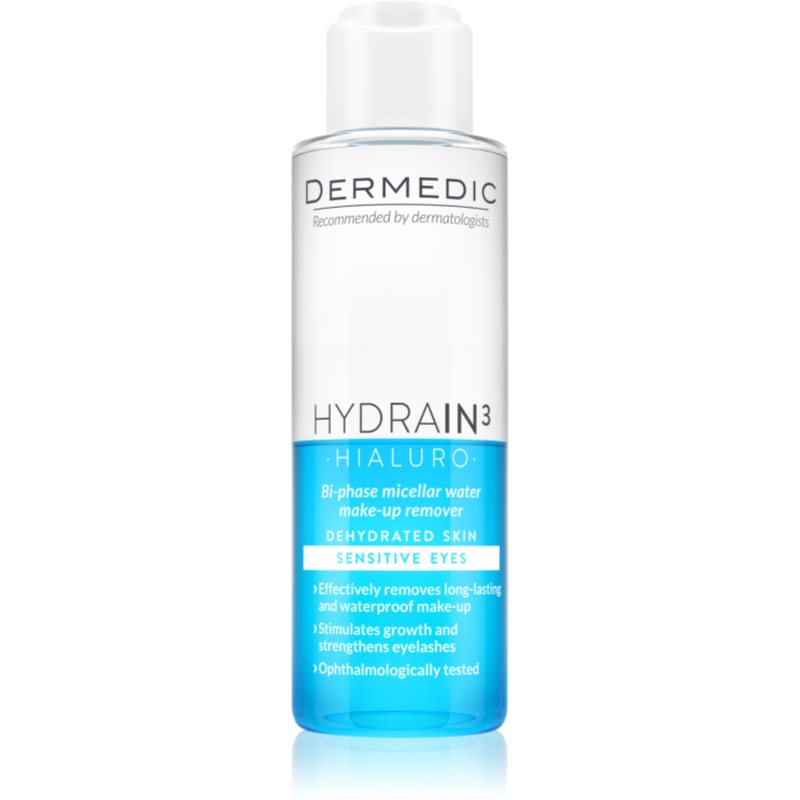 Dermedic Hydrain3 Hialuro dvoufázová micelární voda na oči 115 ml