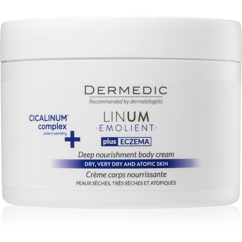 Dermedic Linum Emolient crema corporal nutritiva  para pieles secas y atópicas 225 g