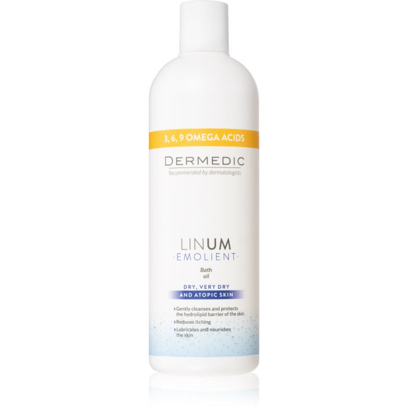 Dermedic Linum Emolient aceite de baño para pieles secas y atópicas 400 ml
