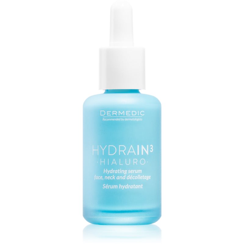 Dermedic Hydrain3 Hialuro vlažilni serum za obraz za suho do zelo suho kožo 30 ml