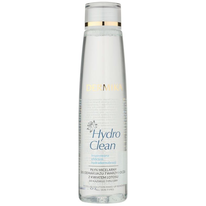 Dermika HydroClean água micelar de limpeza para rosto e olhos 200 ml