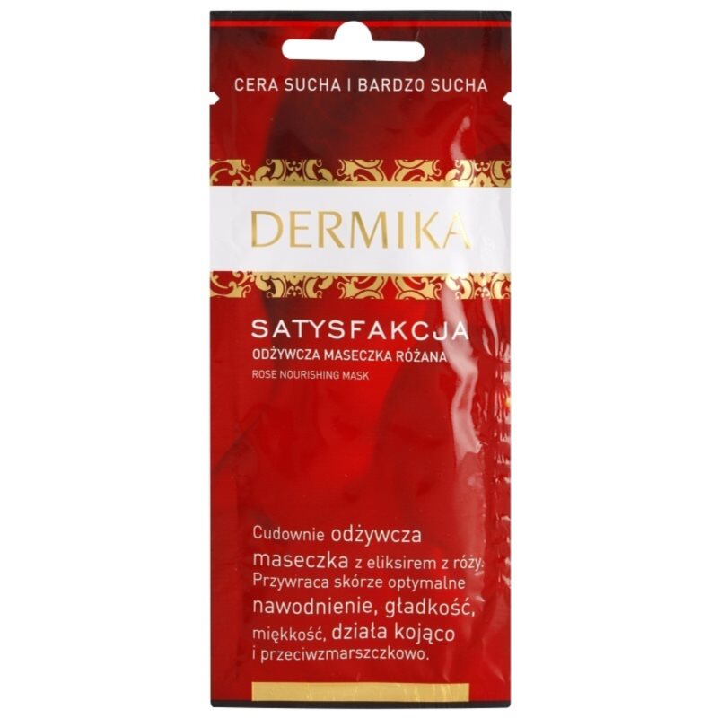Dermika Satisfaction máscara nutritiva para pele seca a muito seca 10 ml