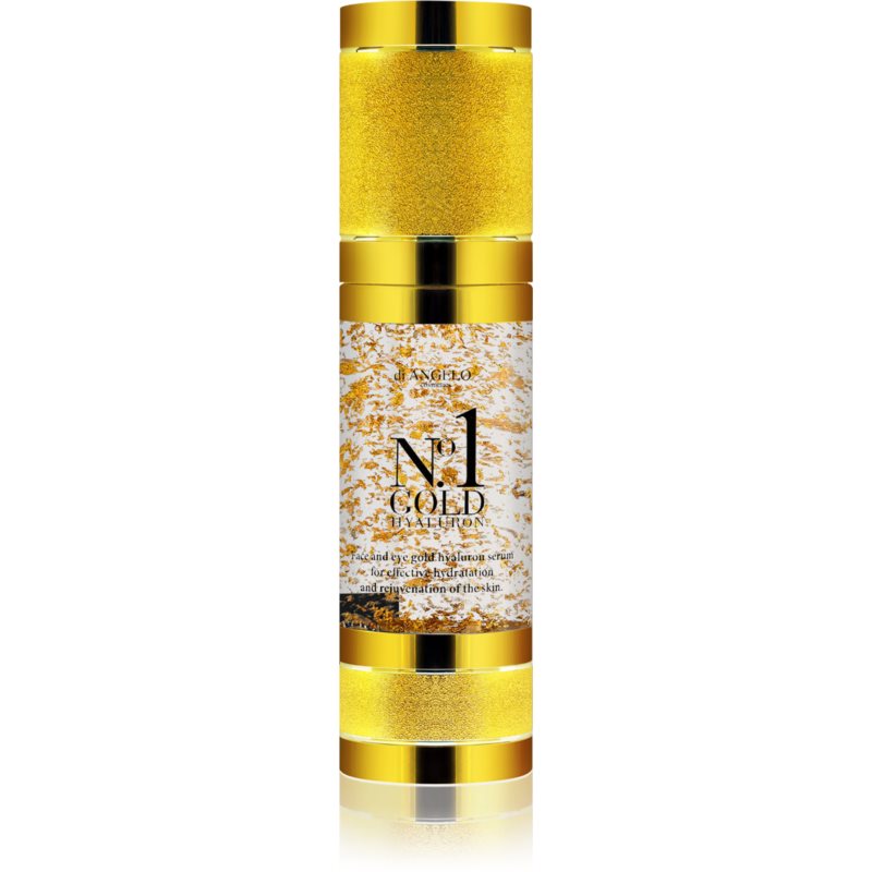 Di Angelo Cosmetics No1 Gold hialuronski serum za takojšnjo posvetlitev in pomladitev kože 30 ml